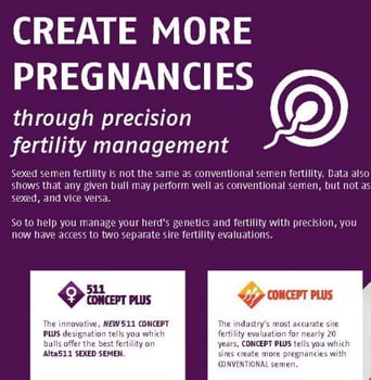 CONCEPT PLUS si fa in 3: ancora più precisione per garantirvi una maggiore fertilità! - Alta Genetics
